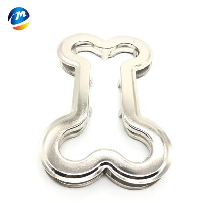 China Metal Antiseptic Silver Added Pants Clips Bone Look Iron Clothes Garment Pant Clips for sale