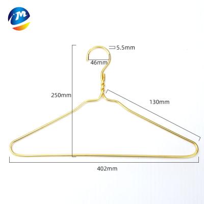 China Strong And Durable Eco-friendly Gold Anti-rust Anti-slip Clothes Hanger Fabrics Aluminum Alloy Metal Balcony Hangers For Home for sale