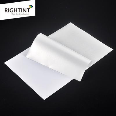 China Free Sample Inkjet 50mic pp Waterproof Self Adhesive Clear White Glossy Sticker Vinyl Paper A3 A4 For Printing for sale