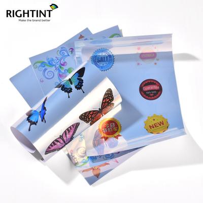 China Waterproof Letter A4 Size PET Self Adhesive Silver Custom Labels For Inkjet Printer for sale