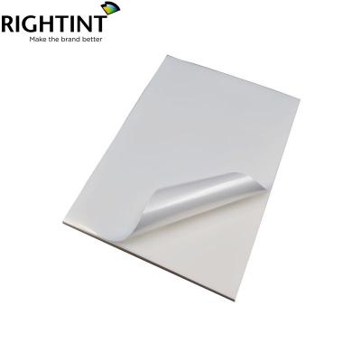 China Waterproof High Quality Glossy White PP Film Self Adhesive for sale