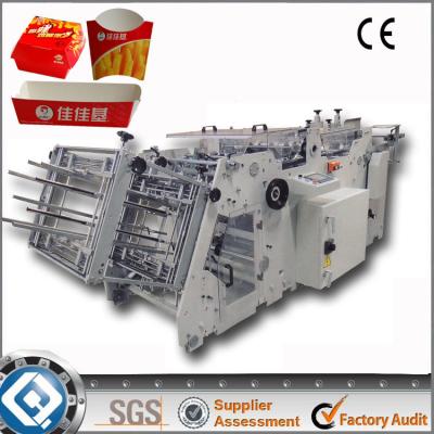 China Automatic Disposable Paper Lunch Box making Machine , Carton Box Machinery for sale