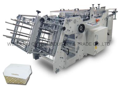 China Compact structure Automatic pizza Box Making Machine , Paper Thickness Max 1.5 mm for sale