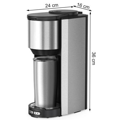 China AROMA function (2options) coffee bean 0.5L or AUTO coffee powder optional GRIND and BREW portable mini from other coffee makers for sale