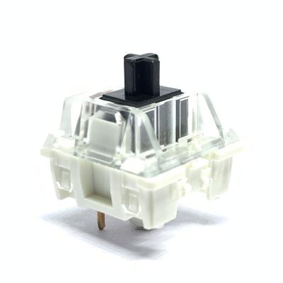 China Mechanical Computer Keyboard Switch Black 3pin 80g Gram Straight Through PG15001BT for sale