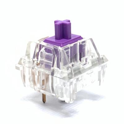 China Weikay Coating Switch Housing Purple Compatible For MX Keyboard Switch 3pins 45 Mechanical Switches PG1501D-PCZ for sale