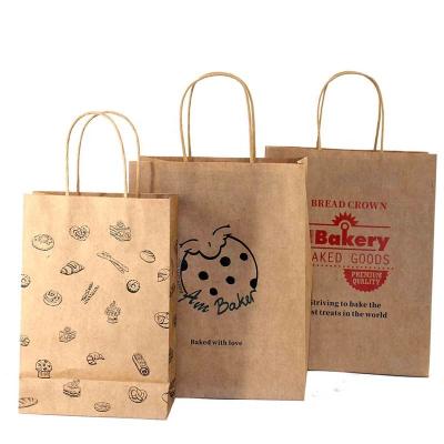 China Eco Friendly Recycled Materials China Factory Sandwich Bread Packaging Bag With Tray Logo Printed Baguette Bread Paper Bag for sale