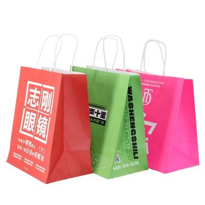 China Recycled Materials Matt Laminated Swabs Paper Bags Diy High Quality Kraft Paper Bag Puppets Printed Paper Bag for sale