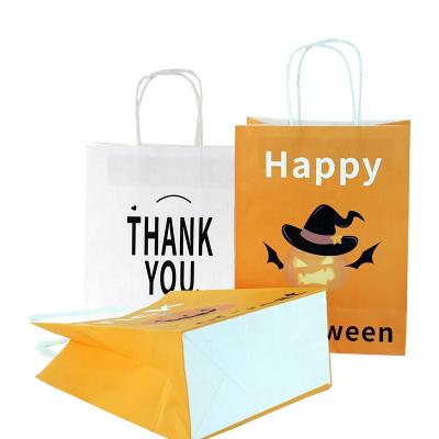 China Good Quality Recycled Materials Custom Boutique Colorful Printing White Luxury Thank You Teacher Paper Bag for sale