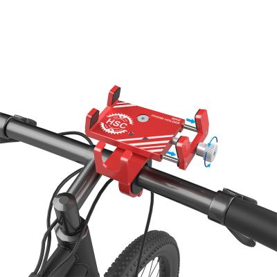 China 2021 Newest Amazon Hot Mobile Accessories Adjustable Adjustable Aluminum Alloy Scooter Handlebar Bike Phone Holder For Bikes for sale