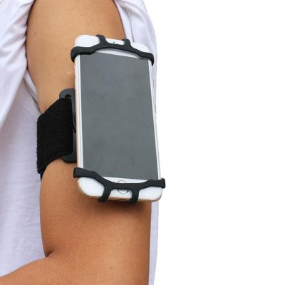 China New Hot Selling Outdoor Adjustable Sports Running Armband&wristband Mobile Phone Stand Adjustable For iPhone 8 X Galaxy S5 for sale