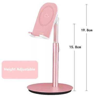 China 2021 Adjustable Aluminum Desk Stand Portable Solid Mobile Phone Desktop Universal Holder For Mobile Phone Tablet Display Stand for sale