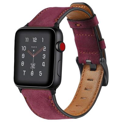 China Hot New 38 40 42 44mm For Apple Watch Band For Apple Watch Strap Band Smart Watch Band Leather Accessories 38mm 42mm for sale