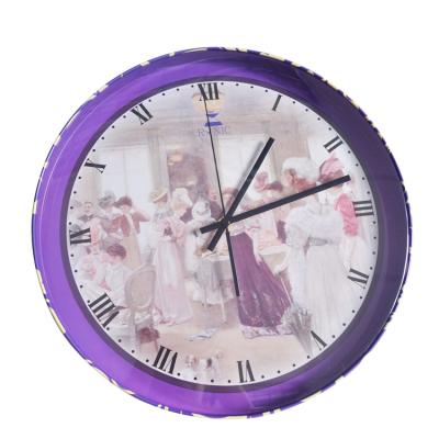 China Vintage Exquisite Logo Wall Clock Recyclable Custom Wall Clock for Home for sale