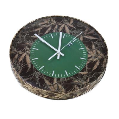 China Recyclable Custom Round Decoration Wall Clock Home Logo Wall Clock for sale