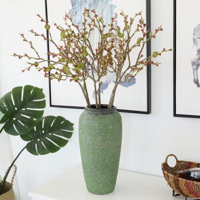 China High Simulation Plant Money Leaves Diy Green Plant Home Decoration Simple Branch With Fruit Simulation Leaves for sale