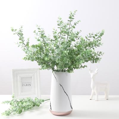 China Eucalyptus plastic leaves of high simulation plant interior decoration plant flower wall wholesale home accessories for sale