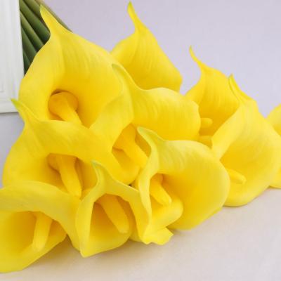 China New high simulation artificial flower simple hot sale photography props bedroom living room artificial flower calla Lily Ornaments for sale