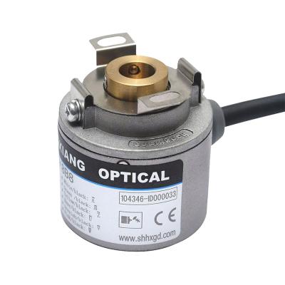 China Rotary position sensor 1200 pulse thickness 30mm encoder cavity h35 axis servo motor encoder robot for sale