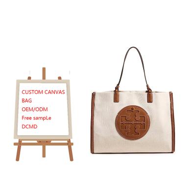 China Custom Wholesale Custom Fashion Tote Bag Good For Shopping Single Shoulder Canvas Bag for sale