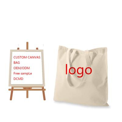 China Custom Printed Cotton Canvas Simple Grocery Tote Bag Made To Order for sale