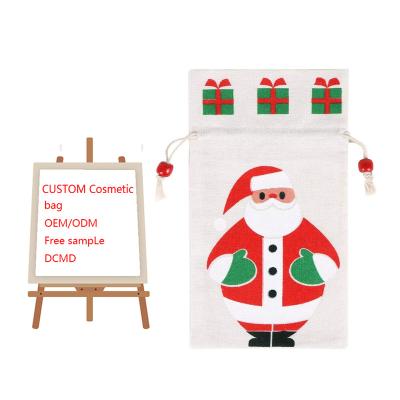 China Custom High Quality Customized Logo Christmas Nonwoven Drawstring Bag for sale