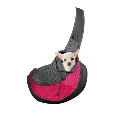 China 2021 Sustainable Fabric Dog Cotton Sling Bag Front Carrier Pet Travel Carrier Softly for sale