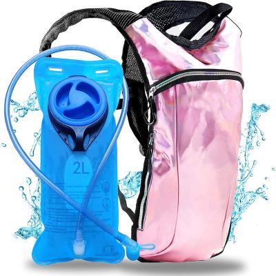 China Factory Selling Waterproof Directly Working Hiking Outdoor Camping Bicycle PVC Sport Hydration Backpack With 2L Water Bladder for sale