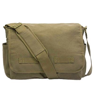 China 2021 Wholesale Vintage Men's Fashion Use High Quality Military Classic Multipurpose Shoulder Canvas Tactical Cross - Body Messenger Bags For Man for sale