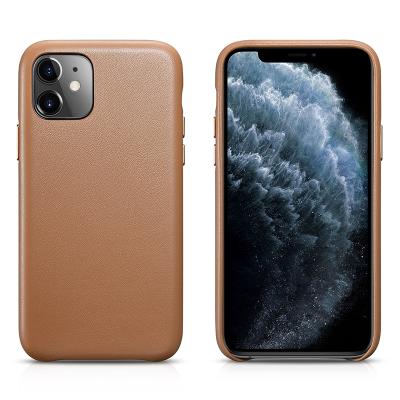 China New Arrival Purely Handmade Comfortable Touch Cell Phone Cover Soft Leather Mobile Case For Iphone 11 pro max, For Iphone 11 case for sale