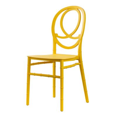 China Red color comercial cheapest event plastic KD parts chiavari dining chairs for sale