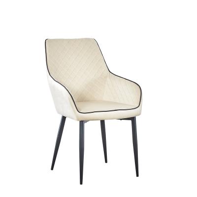 China KD tianijn parts white leather modern dining chair for dining room for sale