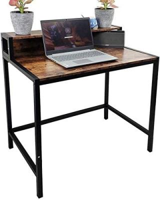 China Computer Desk Computer Table KD Wooden Riser Workstation Office Table For Sale for sale