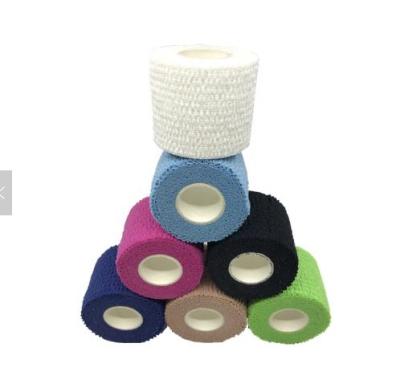 China Light Elastic Stretch Teardrop Sports Cotton Bandage Weightlifting Tape Adhesive Elastic Tape CPLT for sale