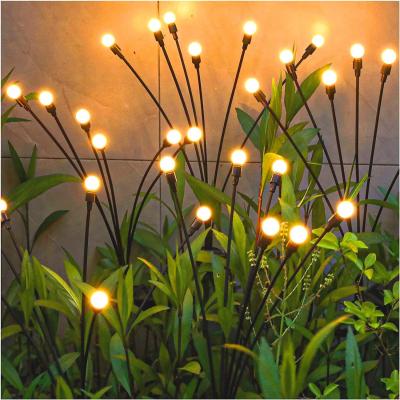 China Solar Powered Firefly Lights Starburst Swaying Led Solar Lawn Light Solar Garden Firefly Lights for sale