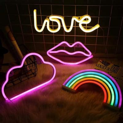 China LED Neon Night Light Wall Hanging Neon Sign for Kids Room Home Bedroom Party Bar Wedding Decoration Christmas Gift Neon Lamp for sale