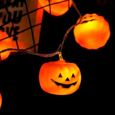 China 8 Modes Pumpkin String Lights Halloween Lights LED Pumpkin Lights with Remote for Halloween Party Indoor Outdoor Decorations for sale