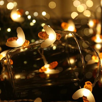 China Honeybee Fairy String Lights LED Honeybee Battery Power Led String Lights for Party Wedding Xmas Decoration Gardens Patios for sale