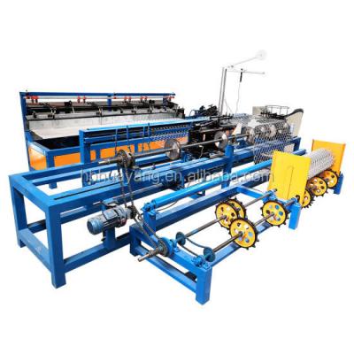 China Building Material Shops Full Automatic Chain Link Wire Mesh Diamond Mesh Making Machine for sale