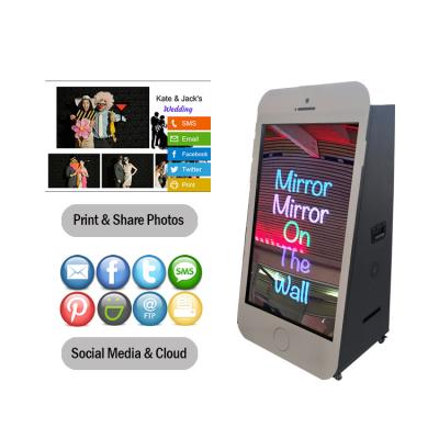 China Factory Price Competitive Touch Screen Aluminum Selfie Mirror Photo Sharpening Magic Booth for sale