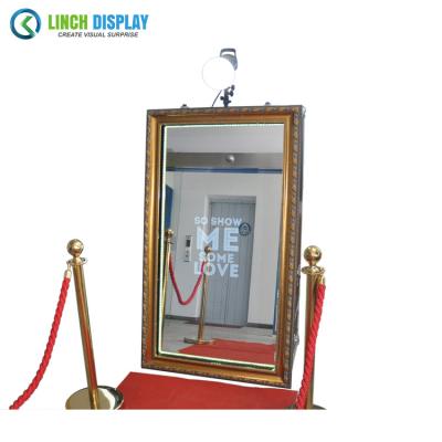 China Indoor factory on sale 60 inch magic light bulb shot mirror photobooth for sale