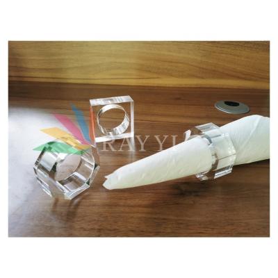 China Viable Napkin Rack Napkin Holder Ring Bulk Tissue Relay Glass Ring for sale