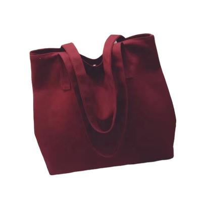 China 100% China Burgundy Color Handbag Factory Customized Durable Environmental Shopping Bags for sale