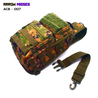 China Arrow Waterproof Misses - ACB - 007 - Durable Nylon Chest Bag Waterproof Sports Bag Camouflage Tactical Bag for sale