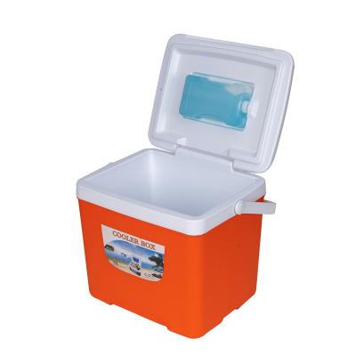 China 15L Picnic Eco Friendly Rotomolded Hiking Plastic Cool Box Waterproof With Thermometer Portable Coolers Outdoor for sale