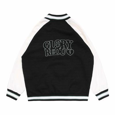 China Breathable Luxurious Fashionable Stand Collar Bomber Brand Uniform Baseball Exquisite Execution Coat for sale