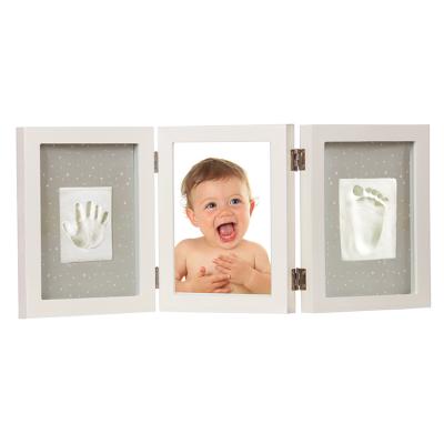 China Baby Handprint Kit Wooden Baby Frame Keepsake Wooden Frame Baby Photo Frame 12 Month Photo Frame for sale