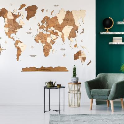 China World Travel Wooden Push Pin Map Europe World Map Wall Map for sale