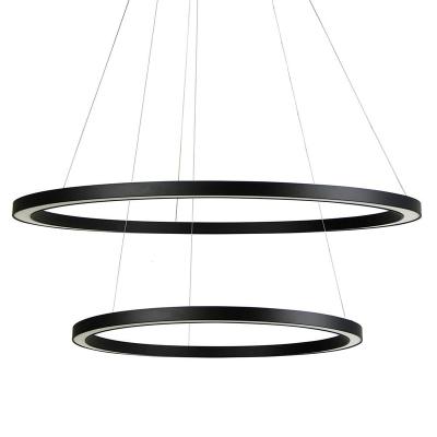 China LOTOPUP Modern Circular Lighting Led Linear Pendant Light Chandeliers Hanging Lamps Ceiling Chandelier Modern for sale