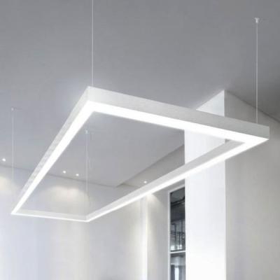 China Office Rectangular Shape Led Linear Light Led Modern Pendant Light Linear Pendant Light for sale